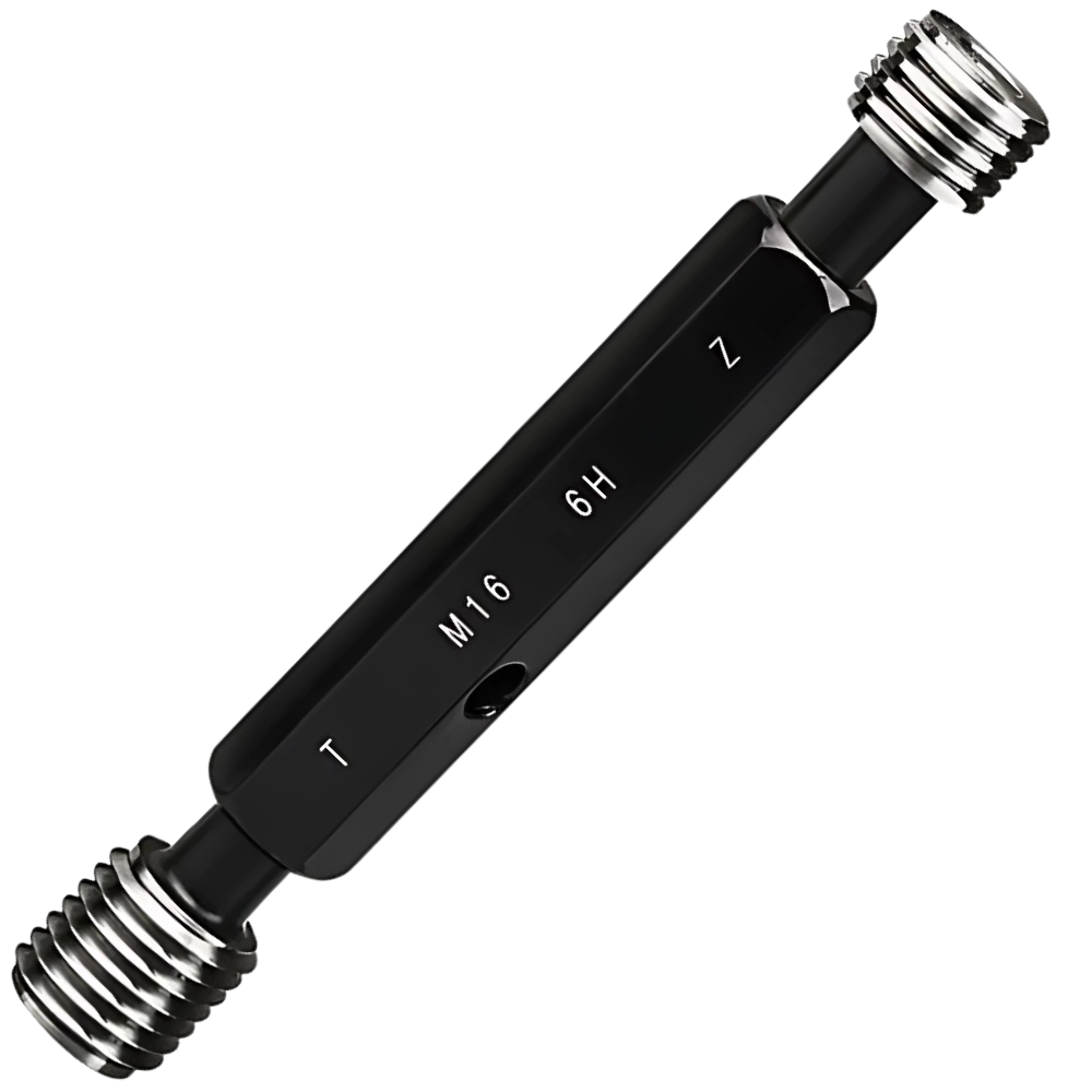 M16P0.75-6H เกจวัดเกลียวในชนิดเกลียวเมตริกมาตรฐานสากล,Metric thread plug gauge,taperlock,(ISO standard,class-6H), M16x0.75-6H,Go-NoGo set,with inspection result