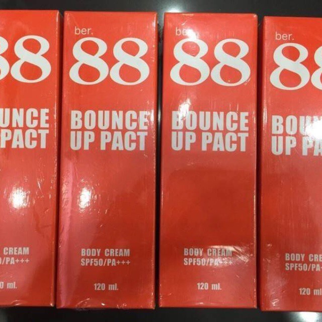 ครีมทาผิว ดินน้ำมัน สูตรกันน้ำ (Ber.88 Bounce Up Pact Body Cream SPF50 PA+++)