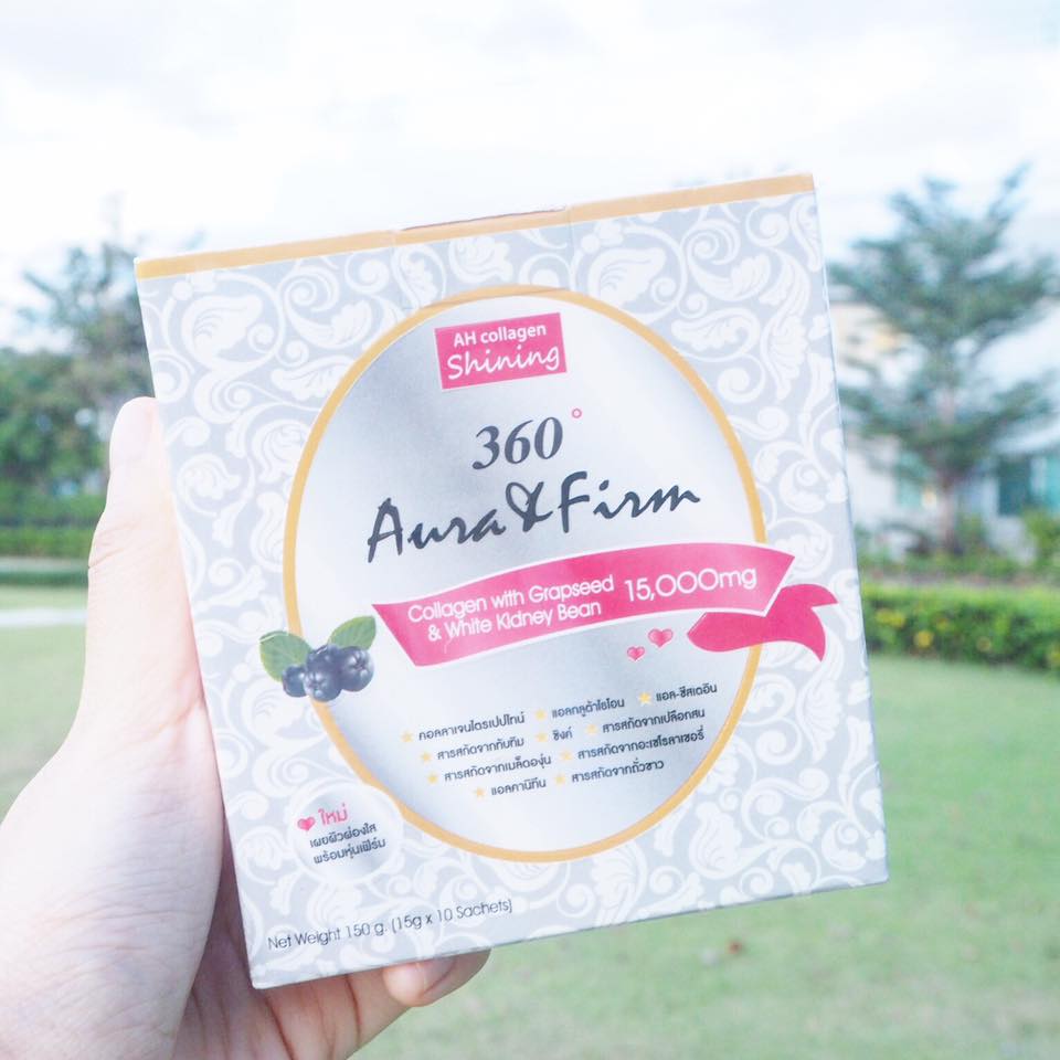 ไชนิ่ง ออร่า เฟิร์ม สูตร2 Shining 360 aura&firm collagen ขาวใสลดน้ำหนัก