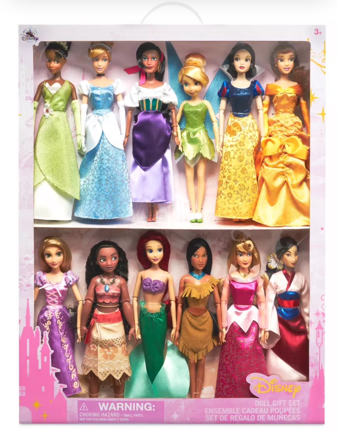 นำเข้า🇺🇸 ชุดของขวัญตุ๊กตาเจ้าหญิง 11.5“ชุดใหญ่ 12 ตัวในกล่อง Disney Classic Doll Collection Gift Set – 11 1/2'' ราคา 5,990 บาท