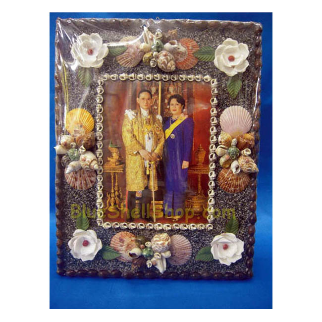 กรอบรูปสี่เหลี้ยมภาพในหลวงราชินี