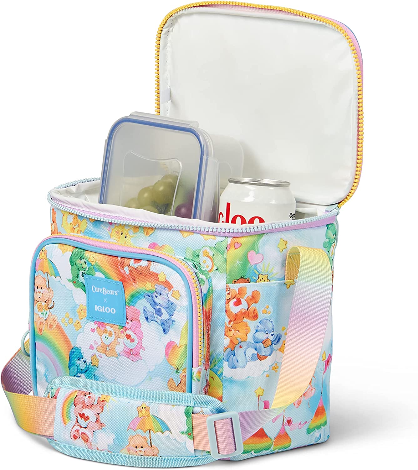 กระเป๋า Igloo 90s Retro Collection Square Lunch Box Cooler with Front Pocket and Adjustable Strap