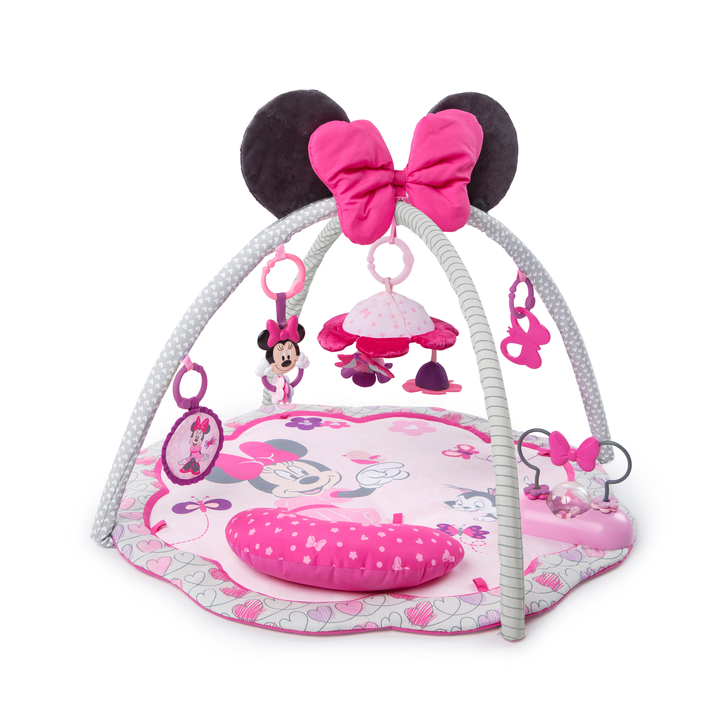 เพลยิม เพลแมท ลายมินนี่เม้าส์ จาก Bright Starts Minnie Mouse Garden Fin Activity Gym ราคา 2990 บาท