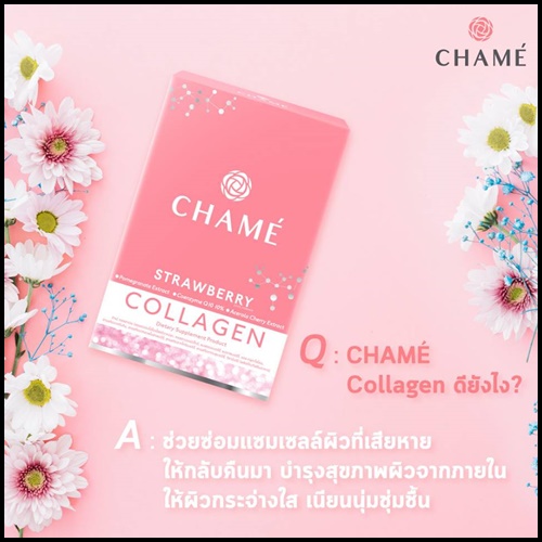 ชาเม่ คอลลาเจน chame' collagen แพคเกจใหม่