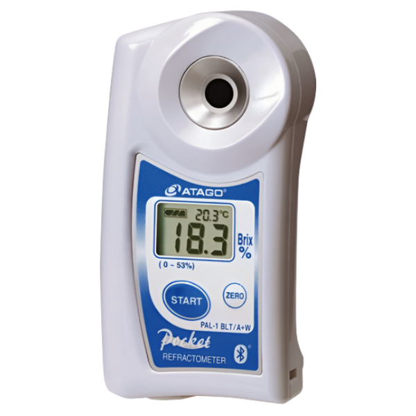 Atago รุ่นPAL-1BLT/A+Wเครื่องวัดความหวานแบบดิจิตอล,Bluetooth Pocket Refractometer,Meas.range Brix:0.0～53.0%,Cat.No.3810A