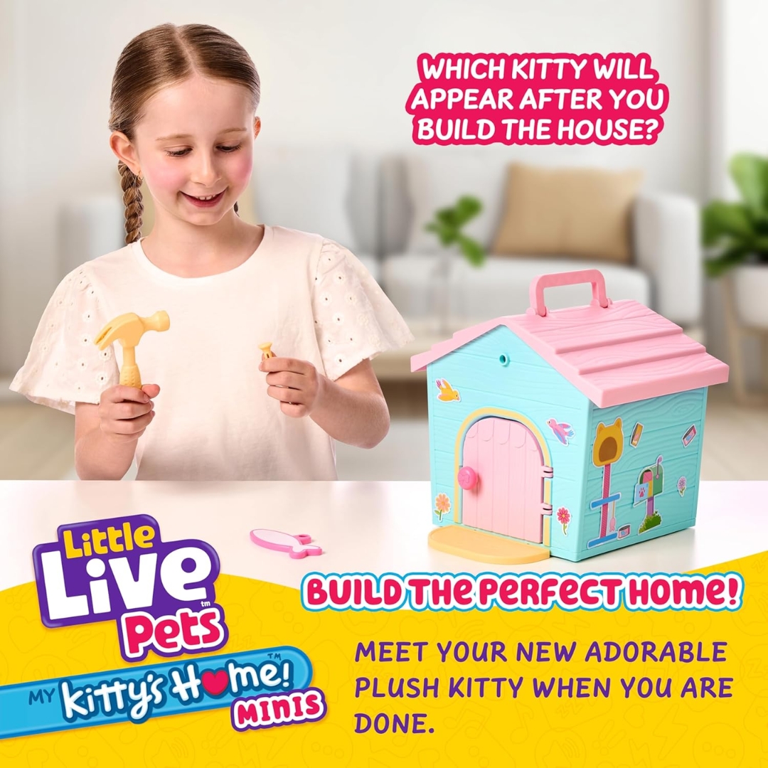 นำเข้า 🇺🇸😻 บ้านเหมียวสุดน่ารักที่กลายเป็นกระเป๋าหิ้วได้- Little Live Pets My Kitty's Home Mini Playset 👜💕