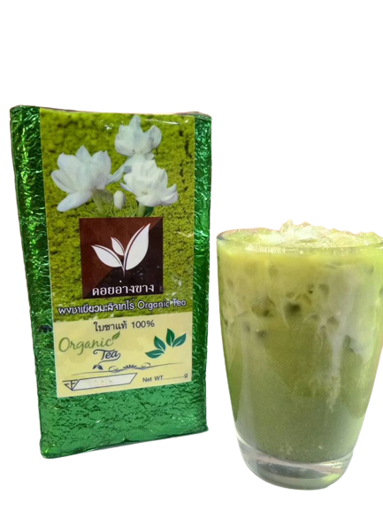 ชาเขียวกลินมะลิ ผงชาเขียวมะลิ ขนาด 500 กรัม 🍵 Green Jasmine Tea ผงชาเขียวดอกมะลิป่น ชาคุณภาพ มาตรฐาน อย. คัดสรรชาจากดอยพี้นที่เชียงใหม่ ราคามิตรภาพ ผลิตจากใบชาแท้ 3 สายพันธุ์ ทำให้ได้กลิ่นและรสชาติที่อร่อยและลงตัวสุด ๆ