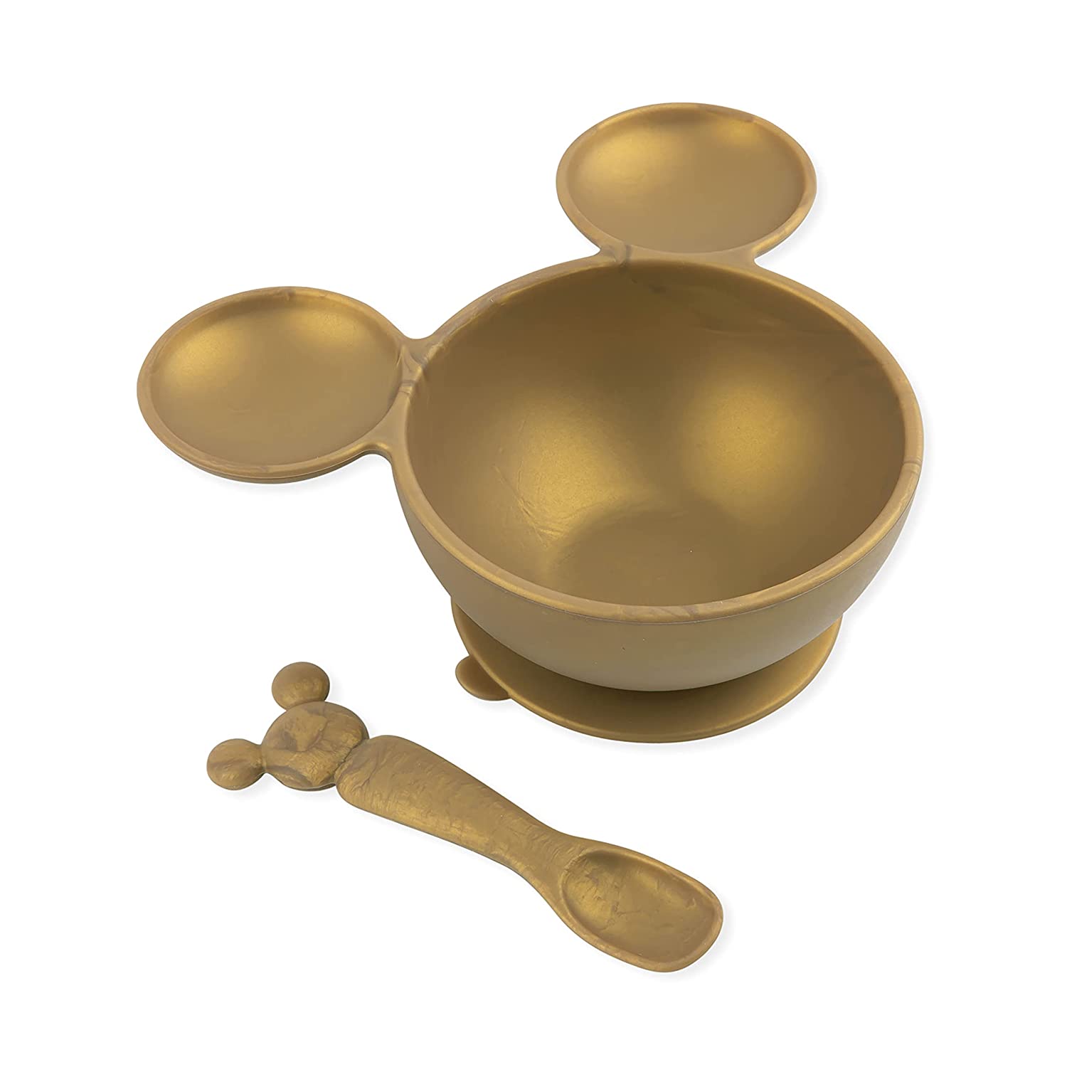 ชุดซิลิโคนจานอาหารเด็กเเรกเกิด Bumkins Disney Minnie Mouse First Feeding, Baby Led Weaning - Gold ราคา 890.- บาท