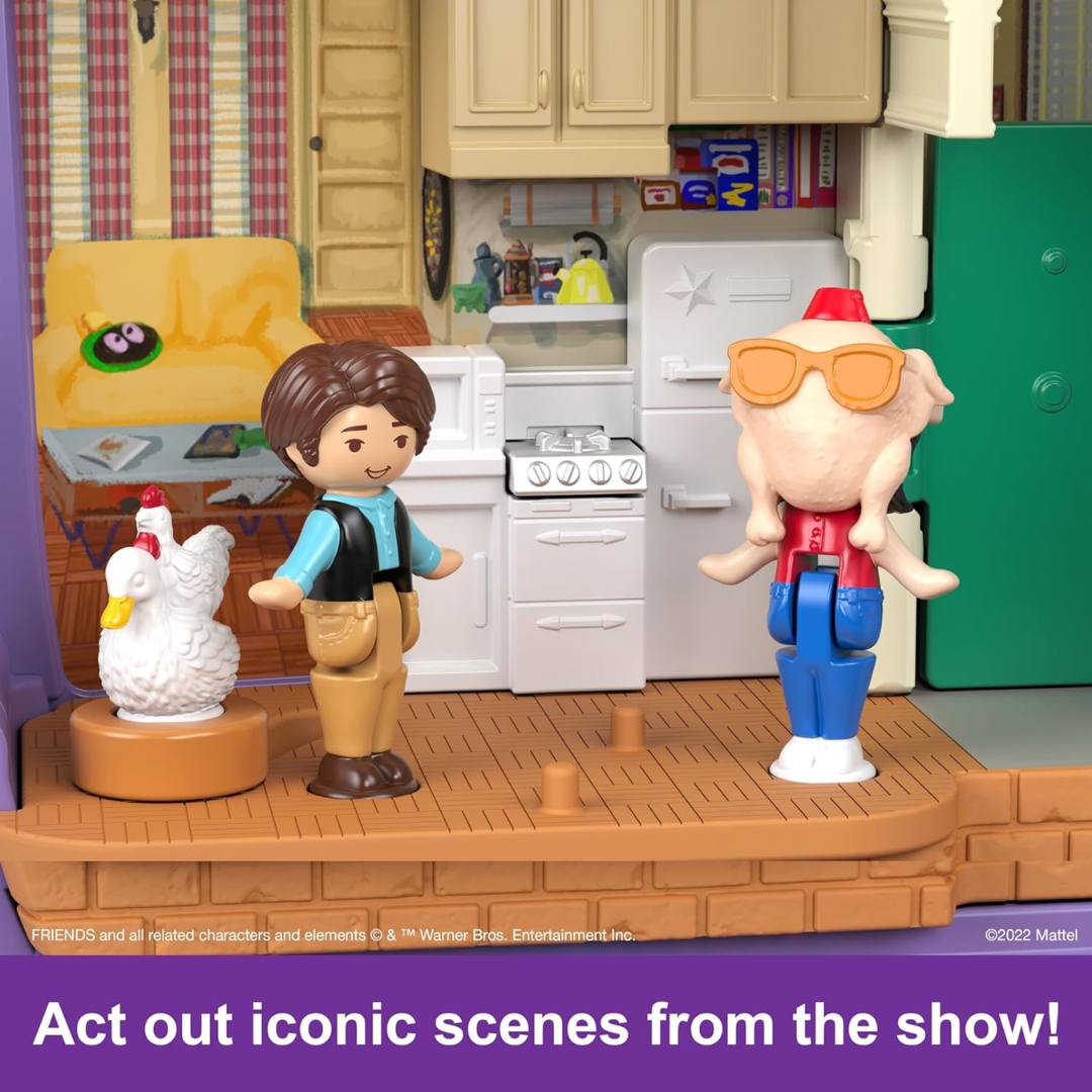 นำเข้า 🇺🇸 "เปิดฉากความทรงจำใน Central Perk! 🖼️ Polly Pocket Friends Compact ชุดนี้มีครบ! ตุ๊กตาจิ๋ว 6 ตัว พร้อมอุปกรณ์เสริม 9 ชิ้นที่ทำมาเพื่อ Recreate ฉากเด็ด ๆ