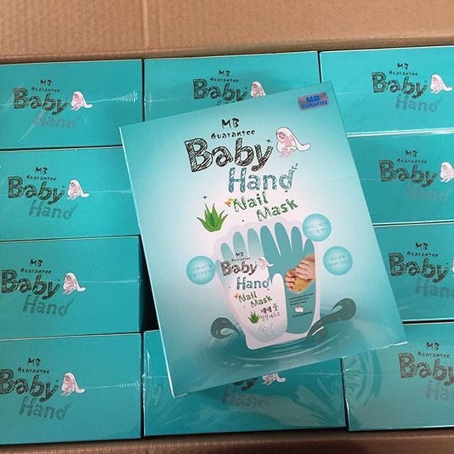 ถุงมือมาร์คบำรุง มือ+เล็บ (MB Guarantee Baby Hand Nail Mask)