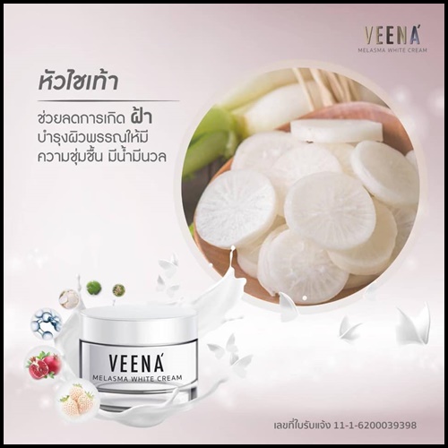 วีน่า เมลาสมา ไวท์ ครีม VEENA Melasma White Cream