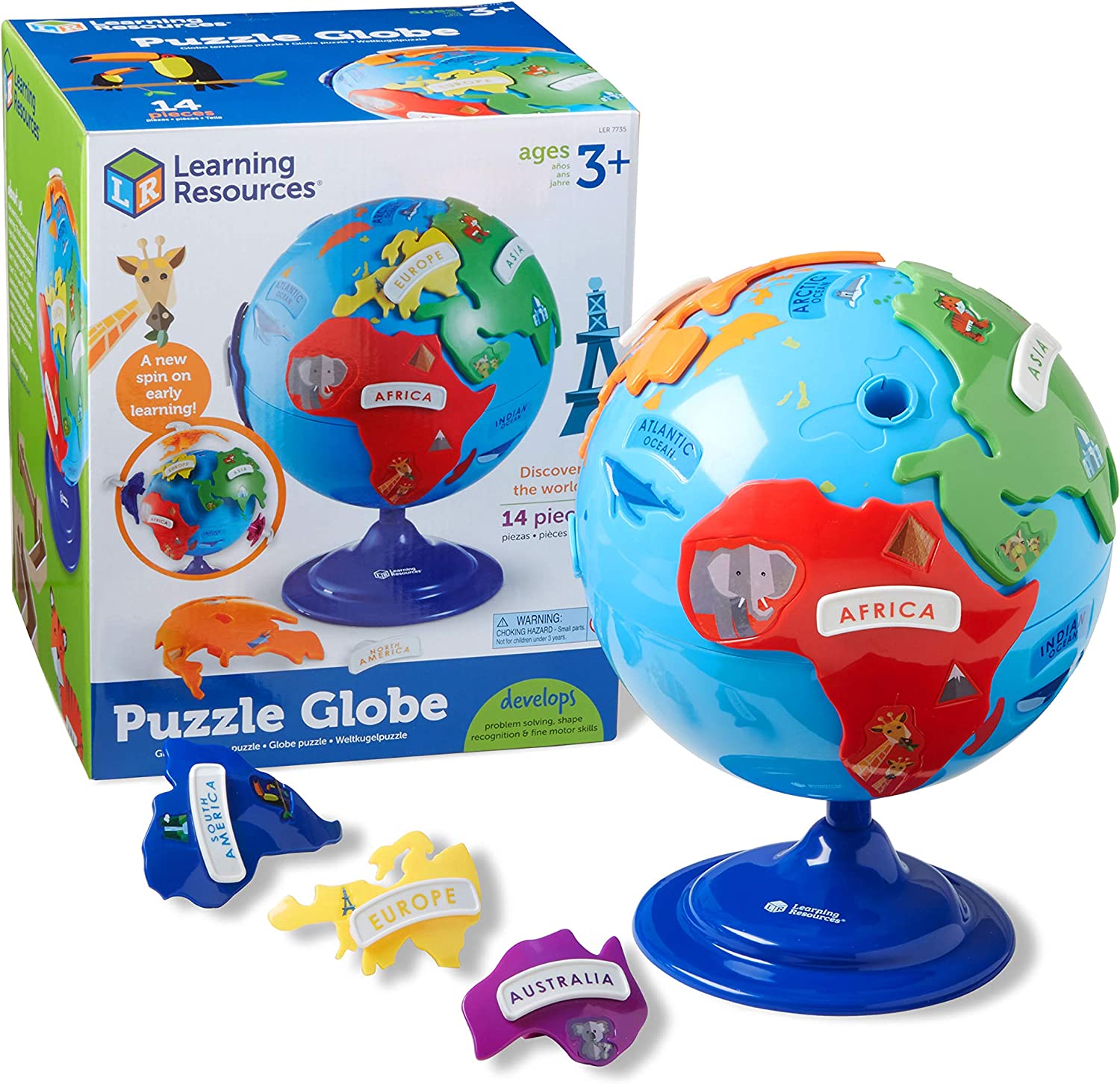 จิ๊กซอว์ลูกโลกLearning Resources Puzzle Globe - 14 Pieces, Ages 3+ ราคา : 1,750 บาท