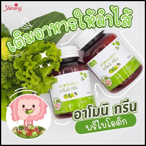 อาโมนิ กรีน Amoni Green ดีท็อกซ์ผัก