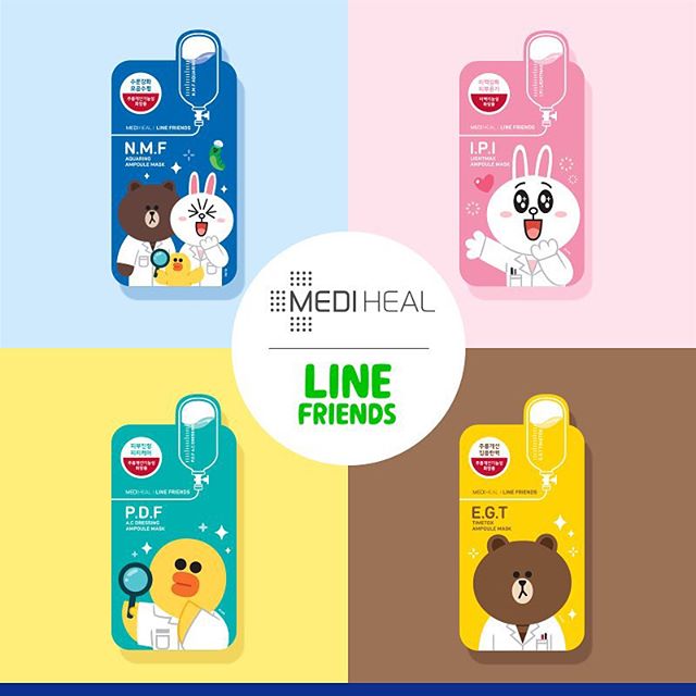 ไลน์ คอลเลคชั่น แคปซูลมาส์ค (Medi Heal Line Friend Mask)