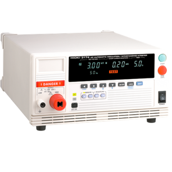 Hioki รุ่นHiTESTER3174เครื่องวัดความเป็นฉนวนไฟฟ้ากระแสสลับอัตโนมัติ,AC automatic dielectric strength tester