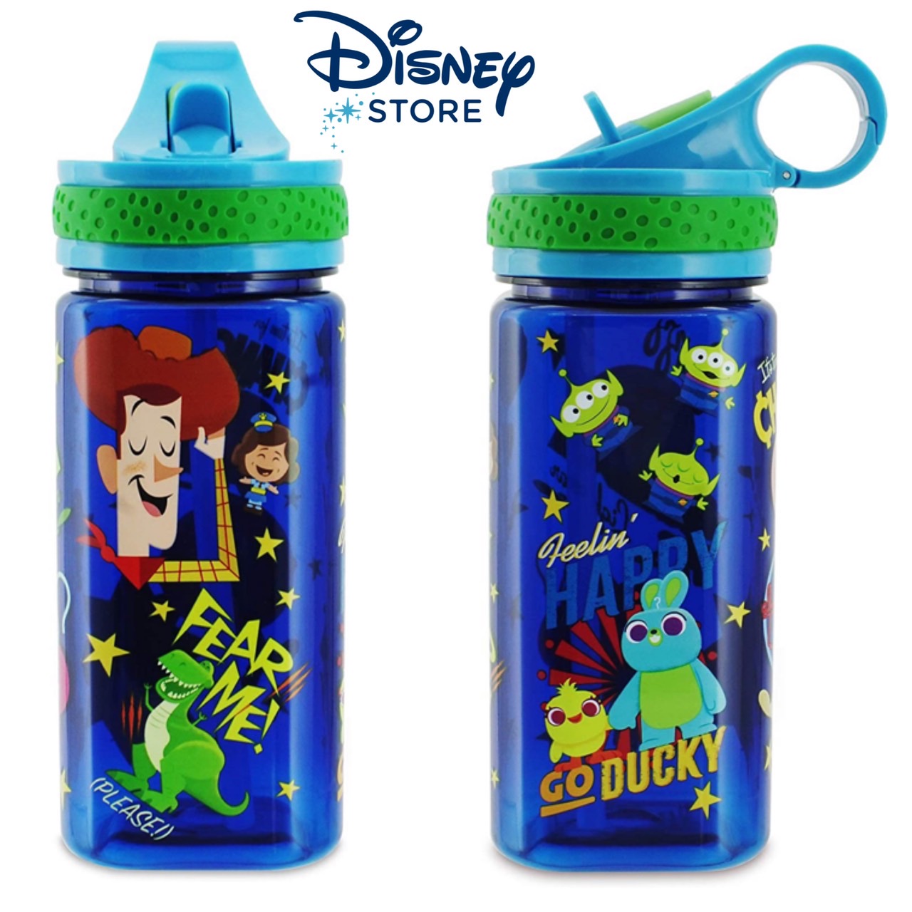 ขวดน้ำ Disney Pixar Toy Story พร้อมฝาเกลียวมีหูหิ้วเเละบานพับเปิดเพื่อให้ติดง่าย