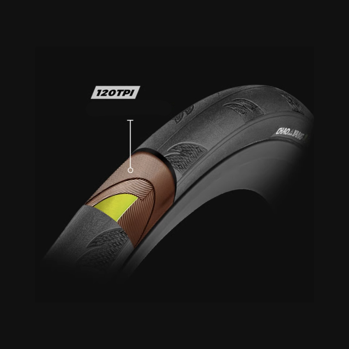 ยางจักรยาน ขอบพับ Chaoyang H-457 MINI SHARK 120TPI ขนาด 700×28C