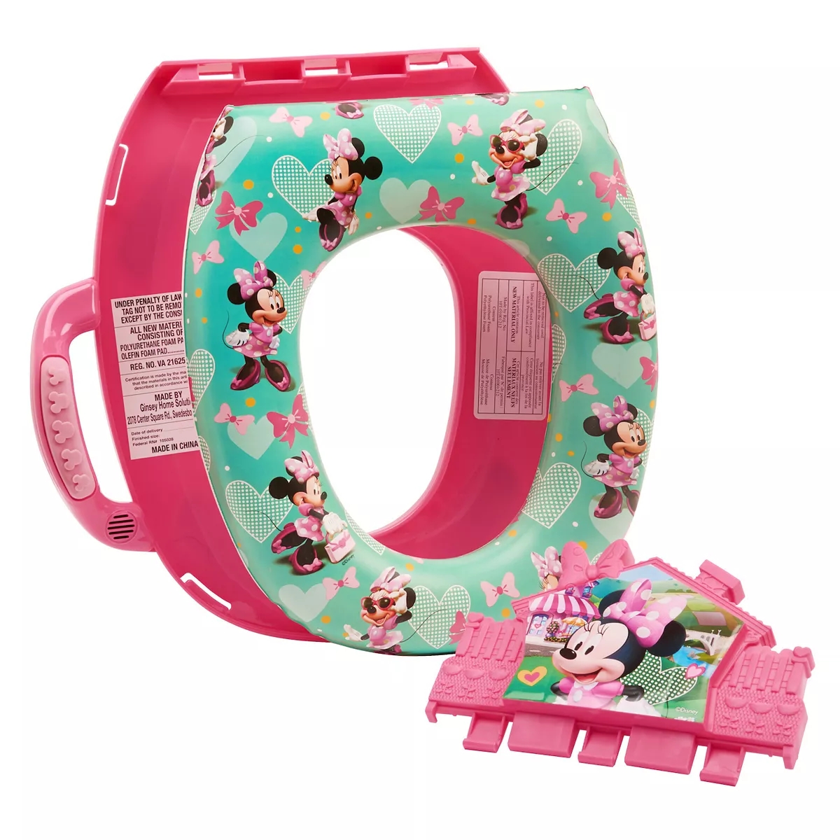 เบาะรองชักโครกเด็ก Disney's Minnie Mouse "Sweet Chic" Deluxe Soft Potty Seat with Sound ราคา 1,1900 บาท