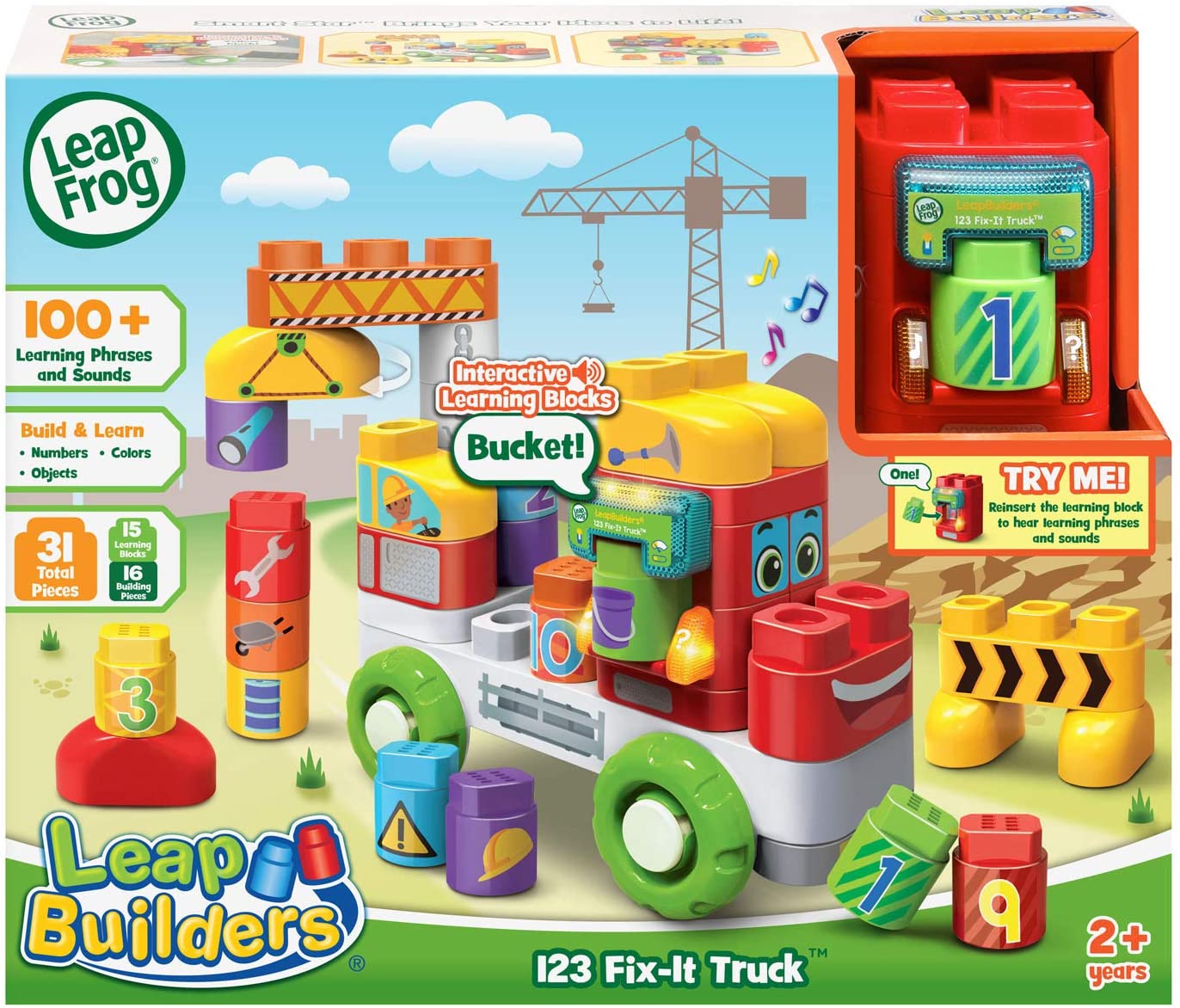 รถบรรทุก Fix-It หลากสี LeapFrog LeapBuilders 123 ราคา 1390 - บาท