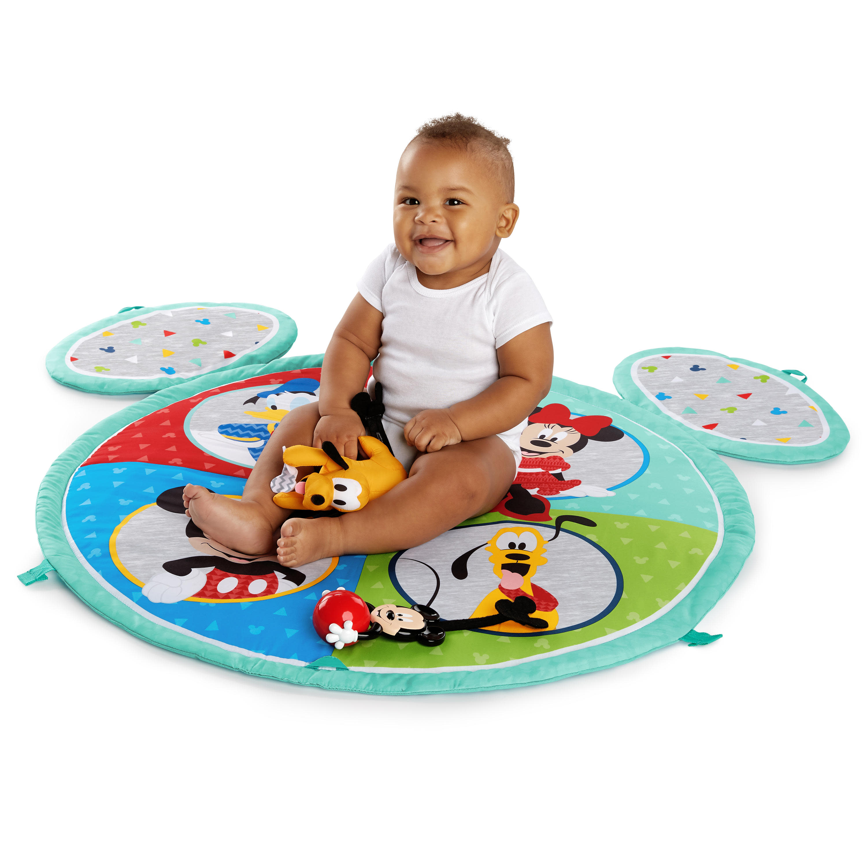 เพลยิม เพลแมท ลาย มิกกี้เม้าส์ จาก Bright Starts Bright Starts Disney Baby Mickey Mouse Easy Store Activity Gym and Playmat, Ages Newborn +
