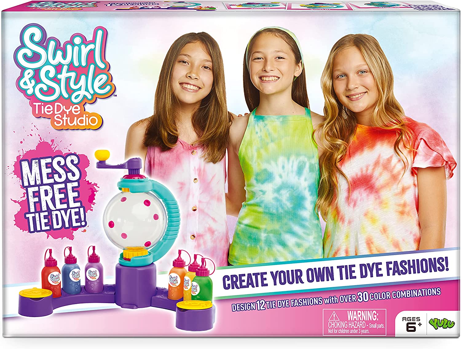 ชุดกิจกรรมเสื้อผ้ามัดย้อม Swirl and Style Tie Dye Studio - Mess-Free Tie Dye Creations - DIY Patterns | Easy Instructions ราคา 990 บาท