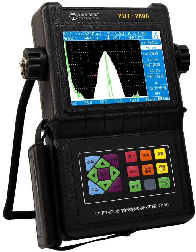 Yushi รุ่นYUT-2820เครื่องตรวจรอยร้าวดิจิตอลอัลตร้าโซนิคชนิดพกพาสะดวก,Digital Ultrasonic Flaw Detector Defectoscope DAC AVR NDT Testing