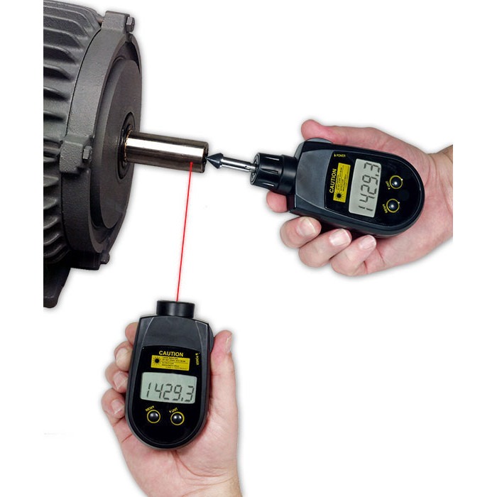NidecShimpo PLT-5000 Combination Contact and Non-Contact Laser Tachometer,Non-Contact;6.0～99999,Contact,6.0～20000rpm.