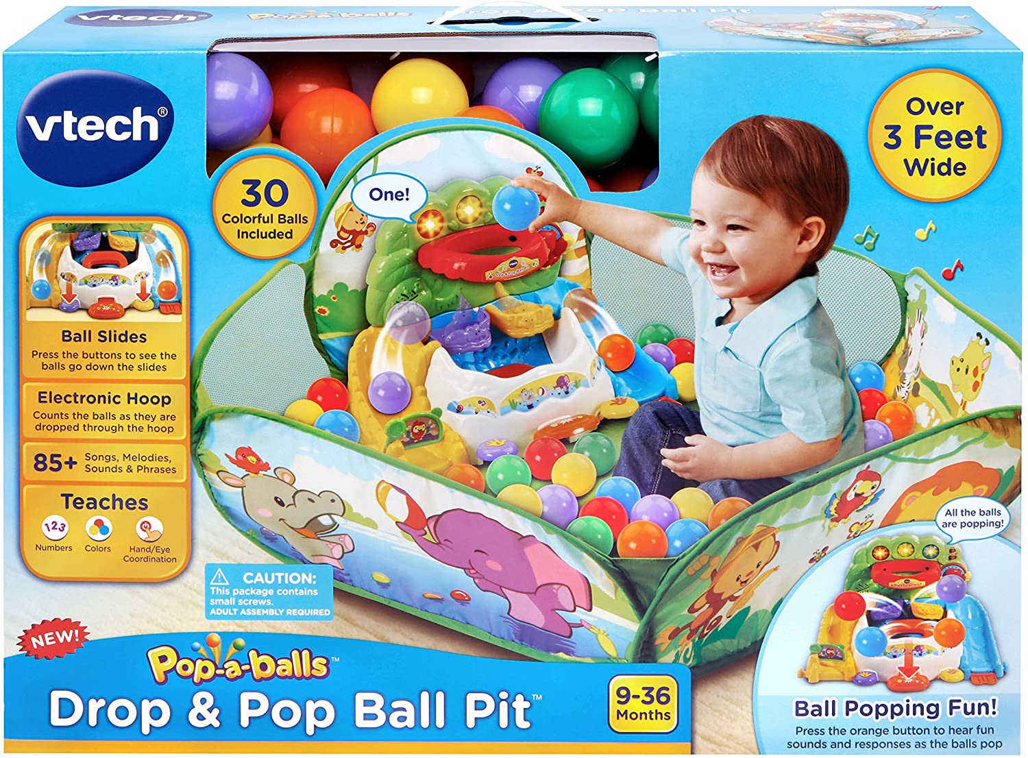 บ่อบอล VTech Pop-a-Balls Drop and Pop Ball Pit, Green ลูกบอลมหาสนุก ราคา 3390 บาท