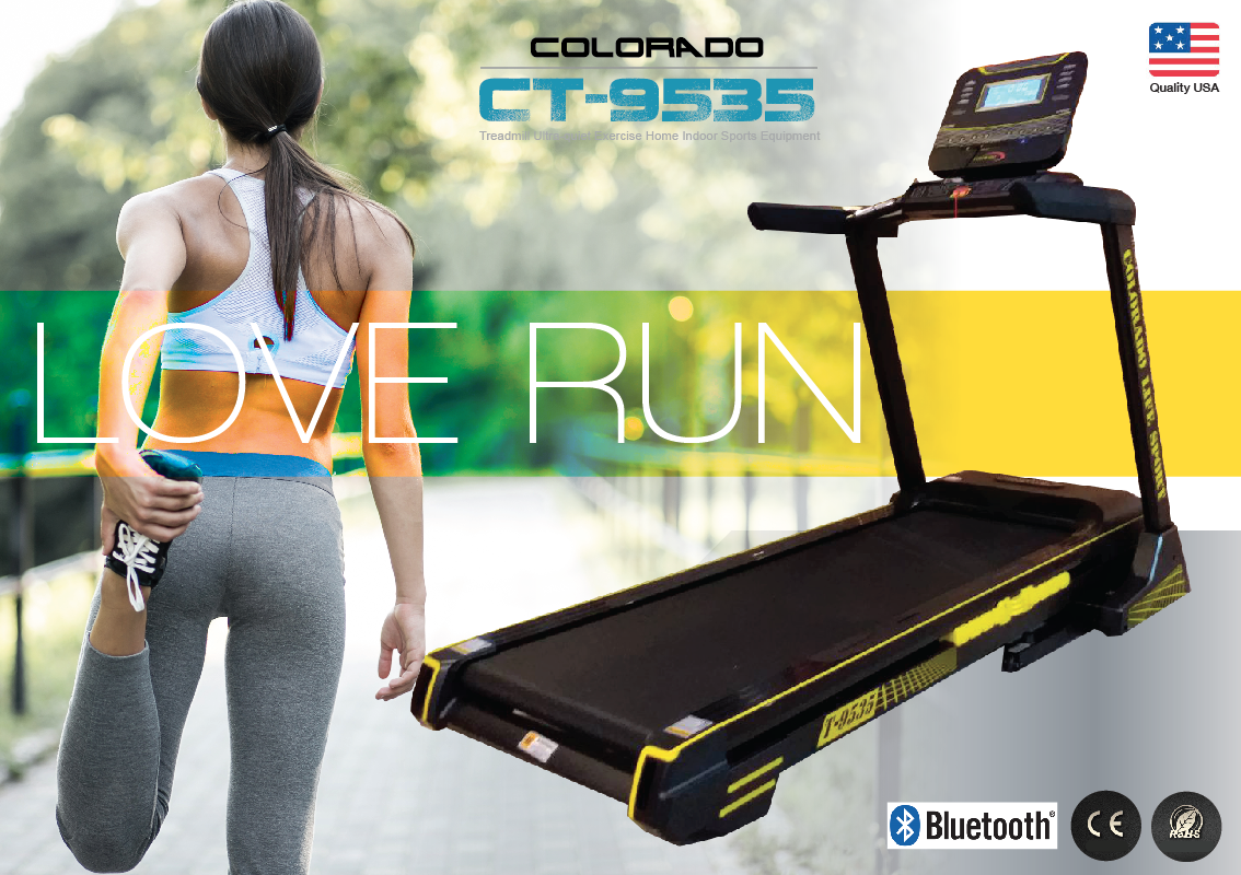 ลู่วิ่งไฟฟ้า Colorado รุ่น 9596 / 3.5HP /รับส่วนลดเพิ่มอีก 5,000