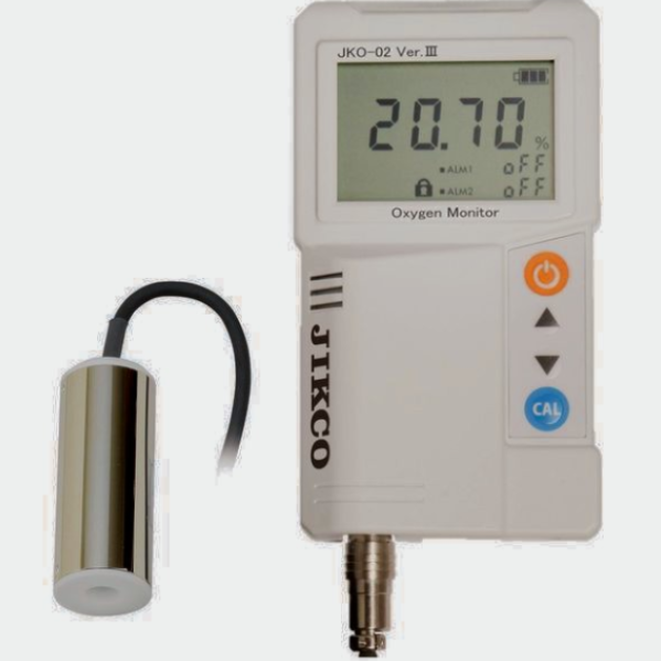 Jikco รหัส JKO-O2LD3 เครื่องวัดออกซิเจนความเข้มข้นต่ำ,Low concentration oxygen analyzer,Separate sensor(Approximately 3m.)