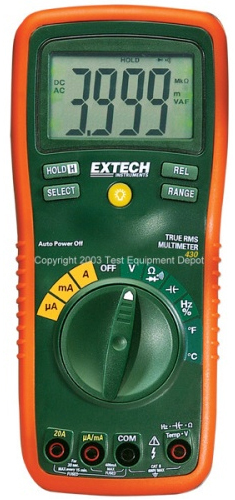 Extech รุ่น MA430-NIST True RMS Autoranging Multimeter with NIST RMS มัลติมิเตอร์แบบอัตโนมัติที่มี NIST