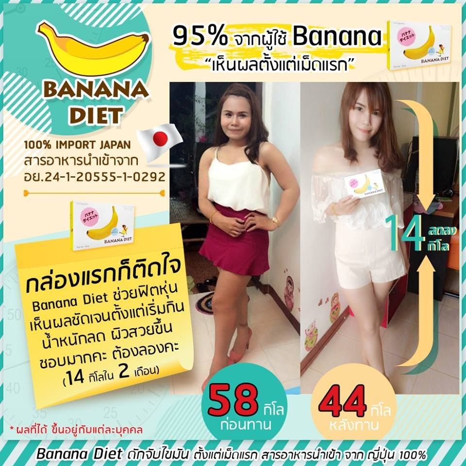 บานาน่า ไดเอท (Banana Diet) ลดน้ำหนัก กระชับสัดส่วน ผิวขาวใส