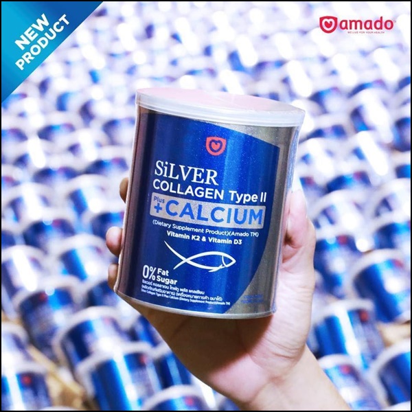 ซิลเวอร์ คอลลาเจน อมาโด้ Silver Collagen Type ll +Calcium