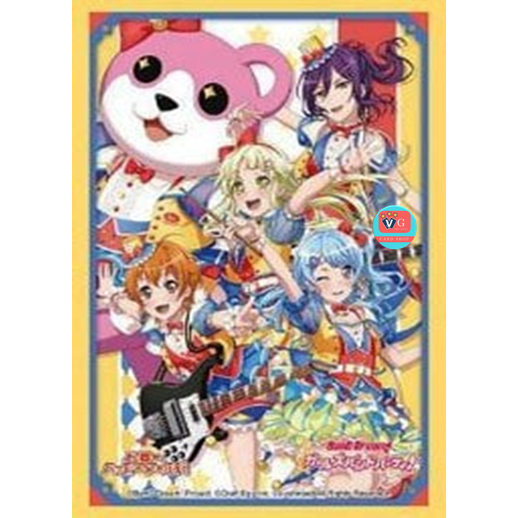 Bushiroad Sleeve Collection HG Vol.3430 Bang Dream! Girls Band Party! [Hello, Happy World!] 2022 Ver. (Card Sleeve) ซองใส่การ์ด สลีฟบัดดี้ไฟท์ โปเกมอน 75ใบ