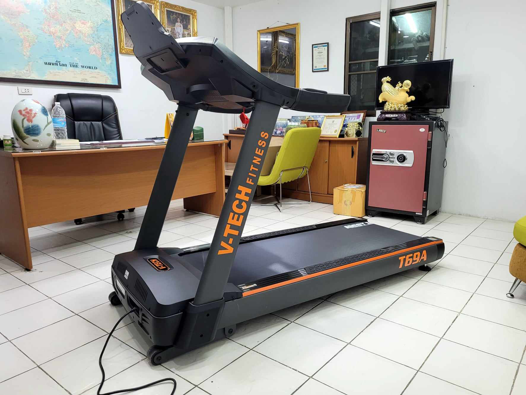 ลู่วิ่งไฟฟ้า V TECH รุ่น T69A วีเทค มอเตอร์AC ลู่วิ่งฟิตเนส ลู่วิ่งMotorAC Commercial