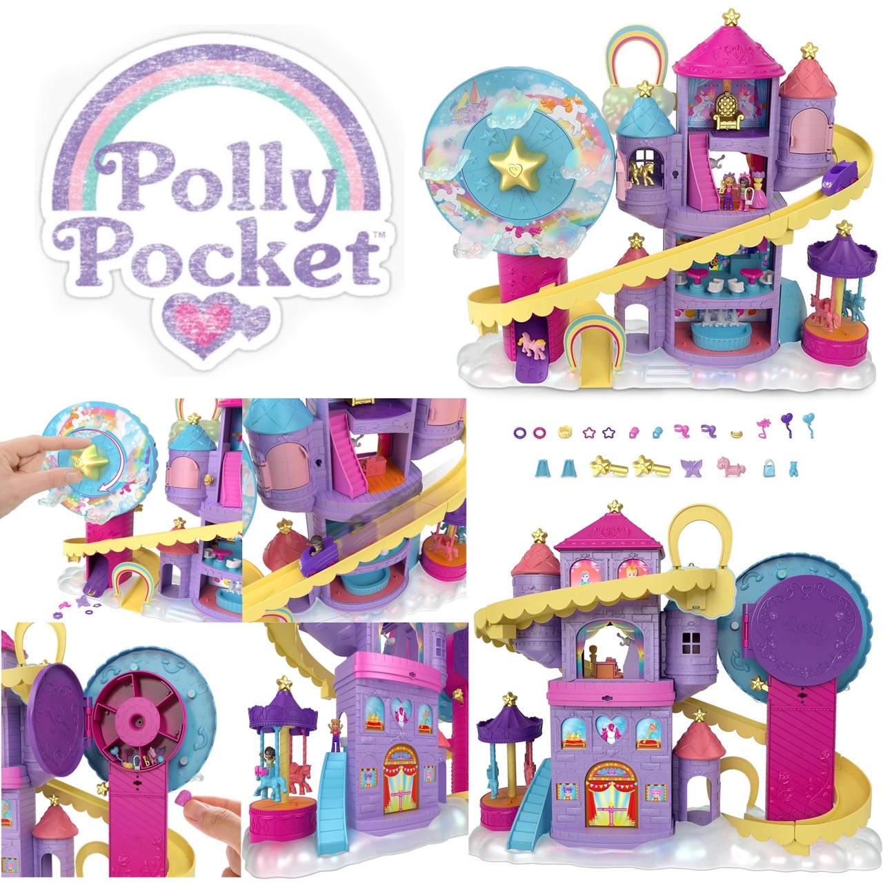สวนสนุก Polly Pocket Rainbow Funland ราคา 2,290.- บาท