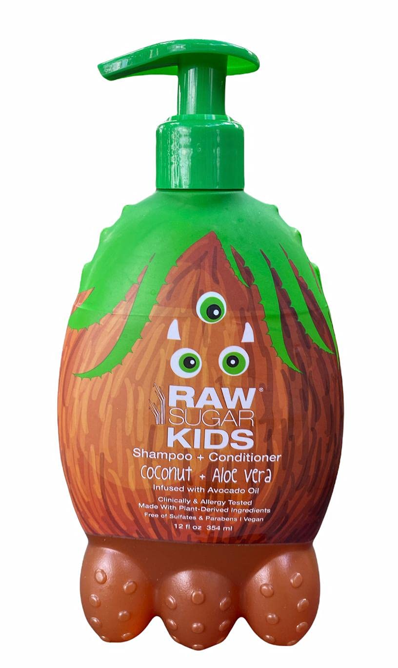 Raw Sugar Kids' 2-in-1 Coconut + Aloe Vera Shampoo & Conditioner - 12 fl oz ราคา 450.- บาท
