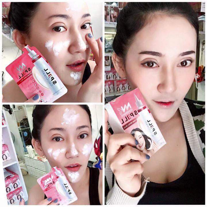 Spell cc cream ล๊อตใหม่แบบซองขนาด6ml 1 กล่องมี 6
