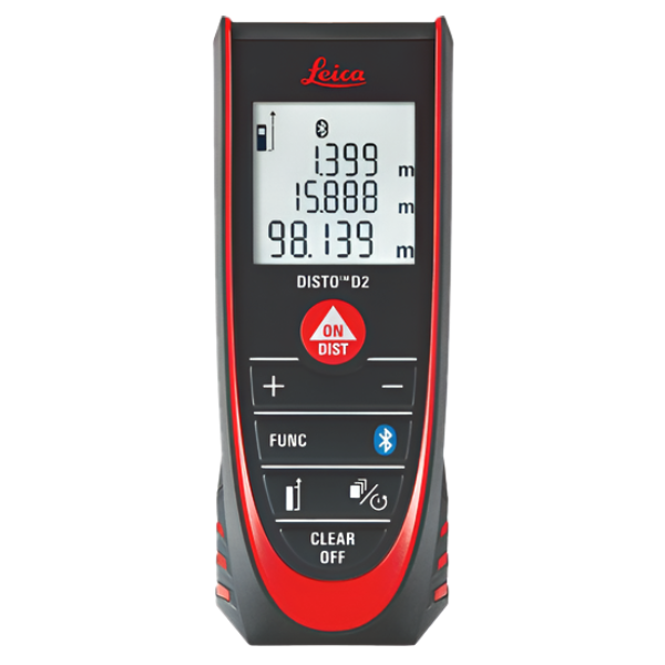 Leica รุ่นDisto-D2เครื่องวัดระยะด้วยเลเซอร์,Laser Distance Meter(Bluetooth),Meas.range:0.05~100m.