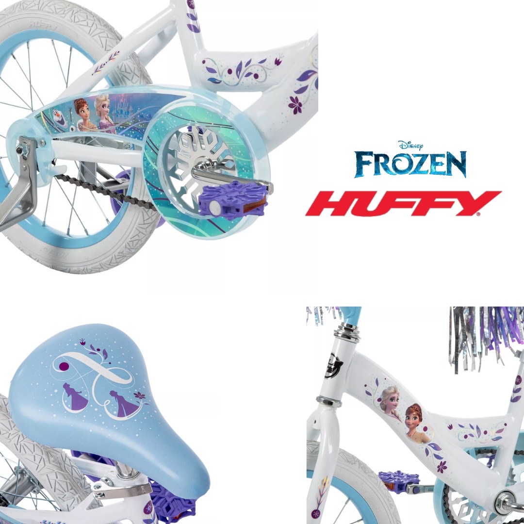 นำเข้า 🇺🇸 ✨Huffy Frozen 16" Kids' Bike - White จักรยานเด็ก เป็นจักรยานลิขสิทธิ์แท้จาก Disney 16 นิ้ว อายุ 4–6 ปี ราคา 5,990 บาท