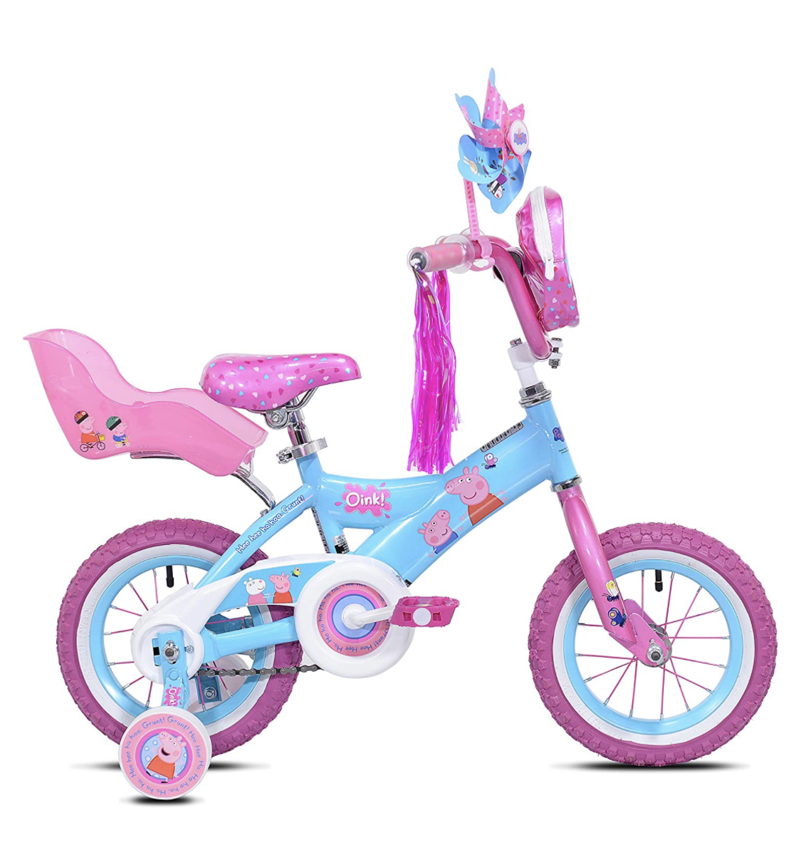 จักรยาน เปป้าพิก ล้อ 12” สำหรับ เด็ก3-5 ขวบ Peppa Pig Pinwheel Bike, 12" ลิขสิทธิ์แท้ นำเข้าUSA ราคา 5,590 บาท