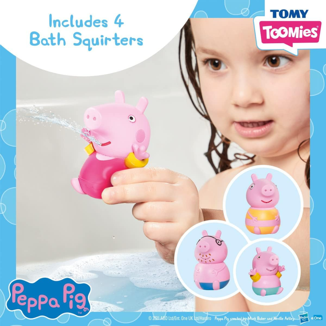 ใหม่ของเล่นในน้ำ🐷🦄 นำเข้า🇺🇸 TOMY Toomies Peppa Pig Baby Bath Set-ของเล่น Peppa Pig Set ครอบครัว ราคา 1,590 บาท