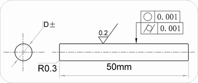 Ø17.95±1μm พินเกจวัดงานกลมผลิตจากเหล็กทนการสึกหรอสูง , Metric type single steel(HSS)pin gauge , length:50mm , Ø17.95 mm, ±0.001 mm , 60~63HRC , Includes calibration certificate, ISO/IEC 17025