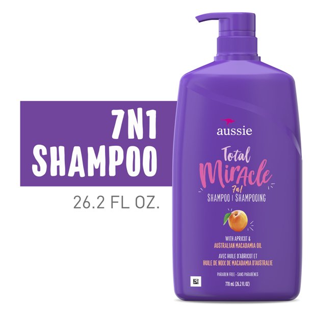 เเชมพู Aussie Total Miracle Shampoo, Paraben Free, 26.2 fl oz ราคา 590 - บาท