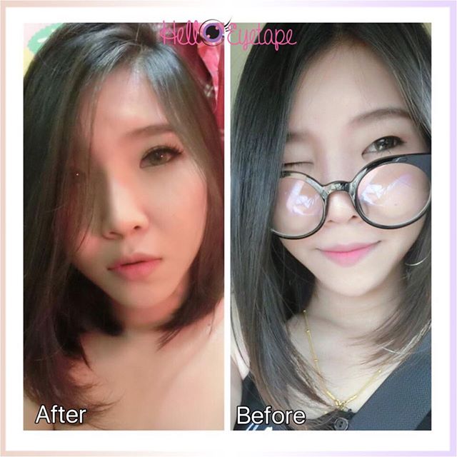 HELLO EYETAPE เทปติดตา 2 ชั้น แบบตาข่าย (Professional Glue) กล่องชมพู