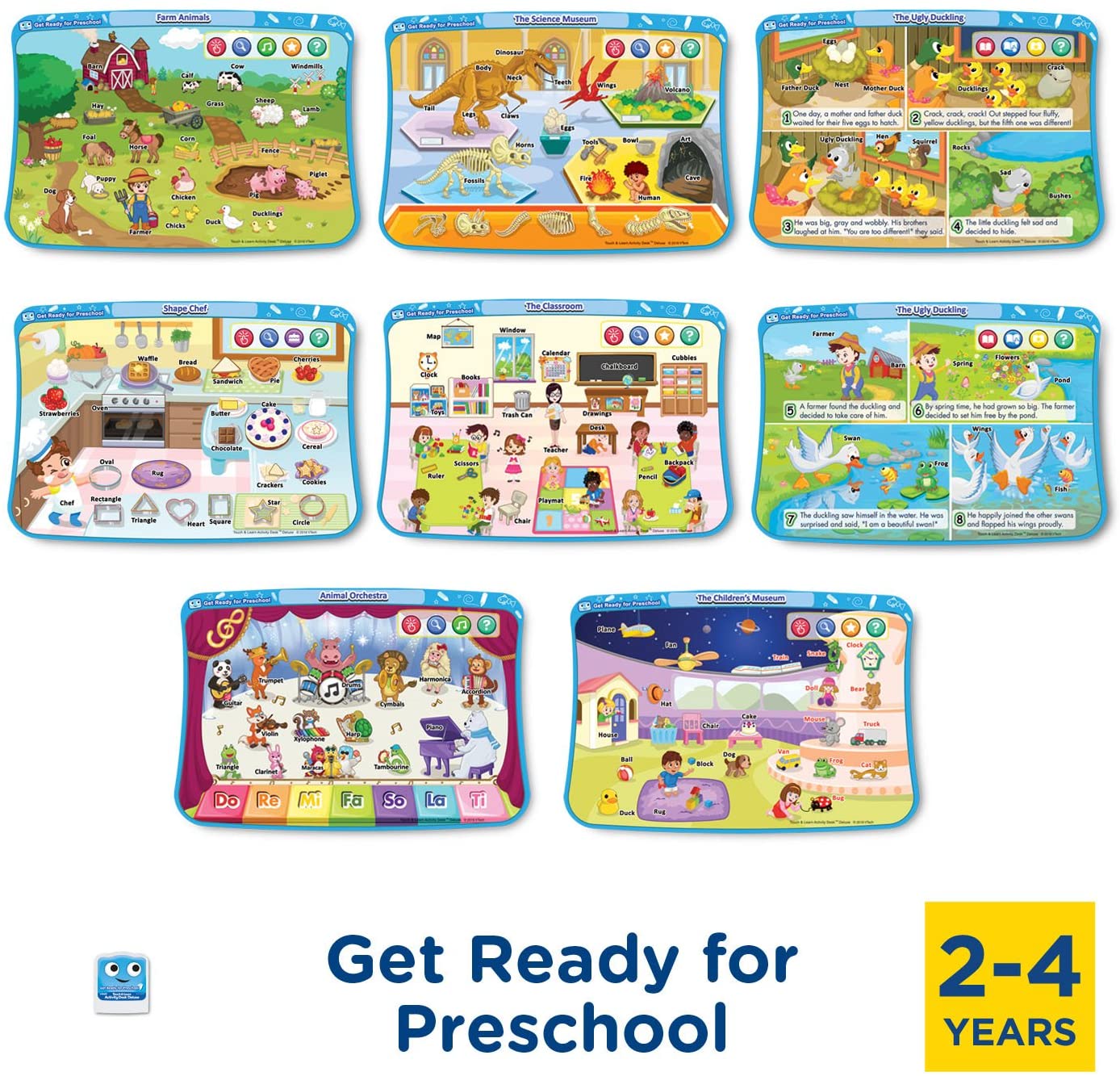 ชุดเสริมก่อนวัยอนุบาล VTech Activity Desk 4-in-1 Pre-Kindergarten Expansion Pack Bundle for Age 2-4 ราคา 3590 บาท