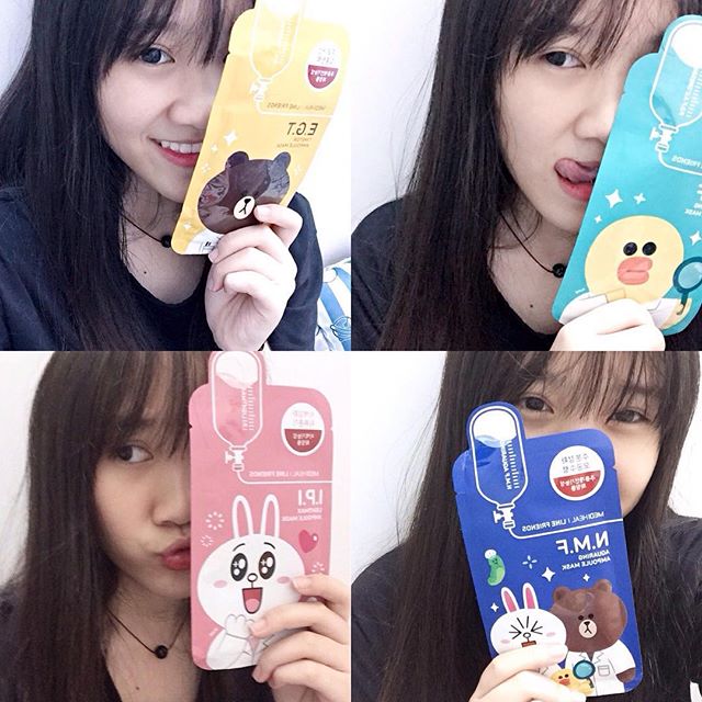 ไลน์ คอลเลคชั่น แคปซูลมาส์ค (Medi Heal Line Friend Mask)