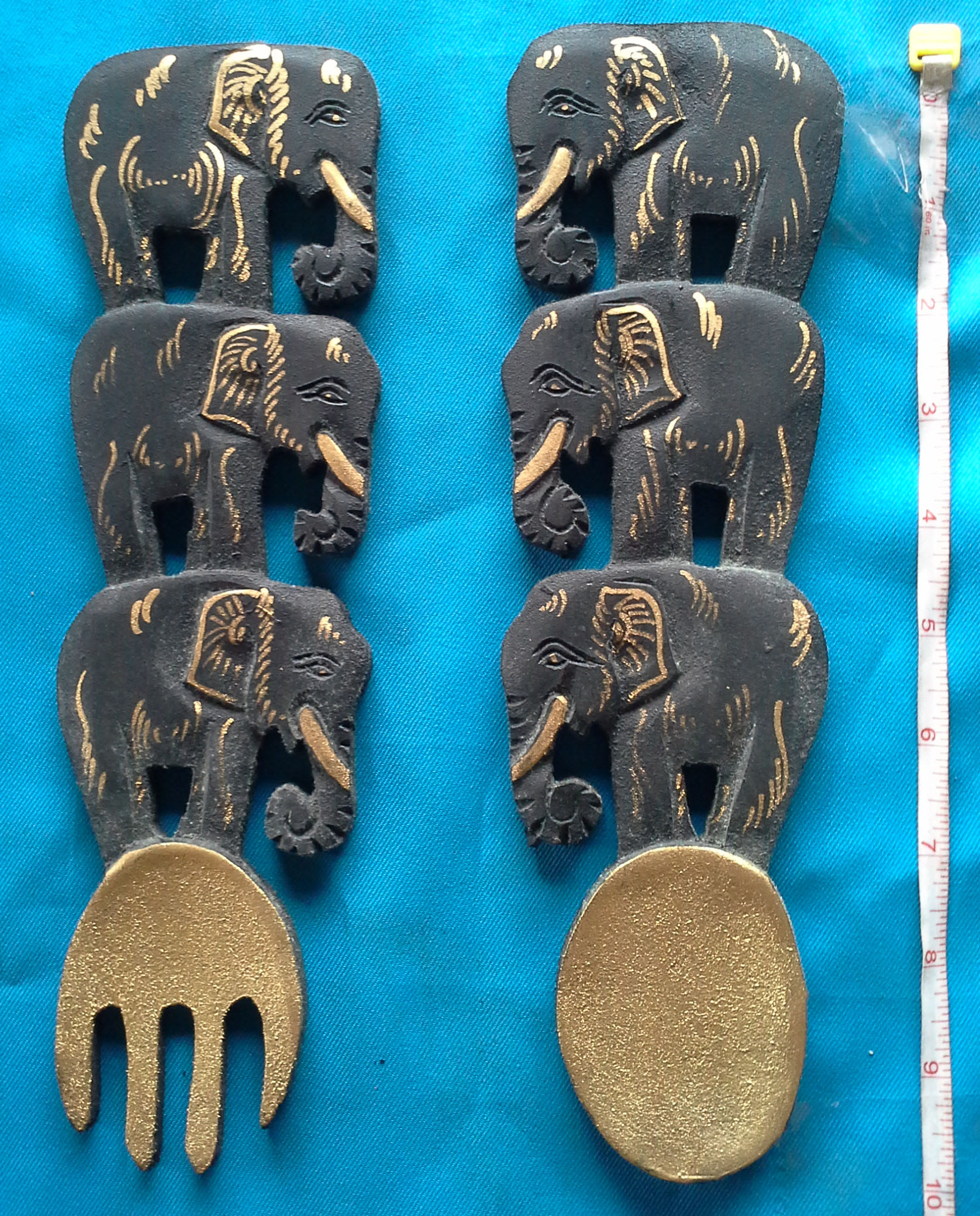 ช้างช้อนส้อมแต่งผนัง