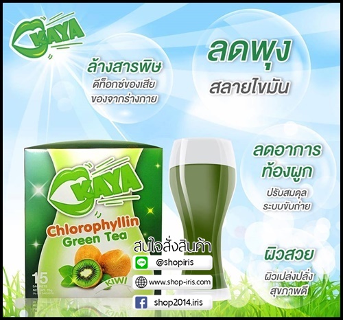คายะ คลอโรฟิลล์ กรีนที ดีท็อกซ์ KAYA Chlorophyllin Green Tea