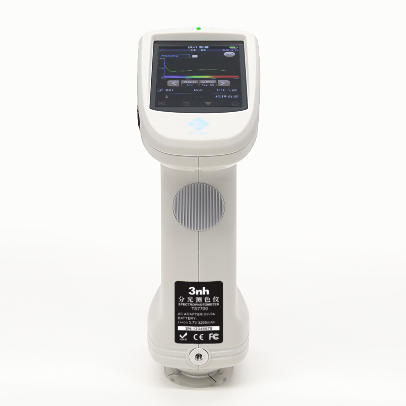 3nh รุ่นTS-7700เครื่องสเปกโทรโฟโตมิเตอร์รองรับบลูธูท,Grating Spectrophotometer Geometry:D/8°,2Aperture,Range:400~700nm